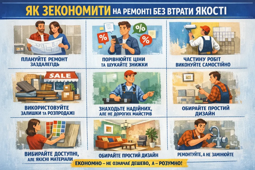 Як зекономити на ремонті без втрати якості
